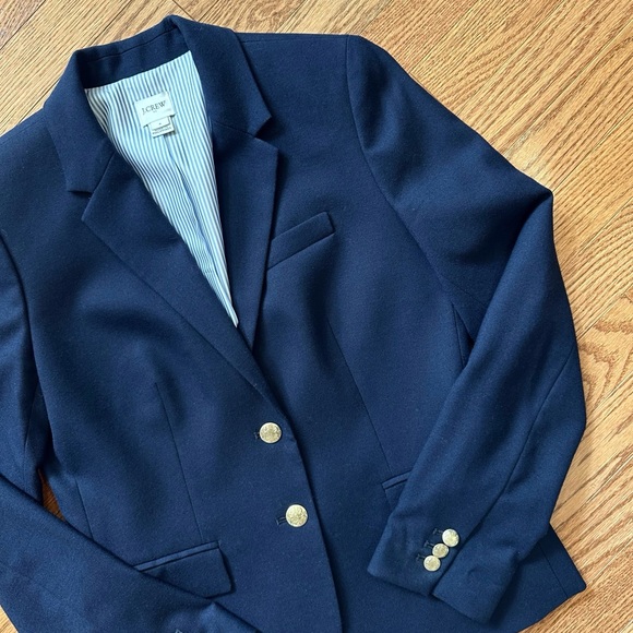 J. Crew Navy Wool Blazer - Picture 2 of 4